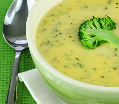 Creamy Broccoli Chick Pea Soup - bganfoods.com