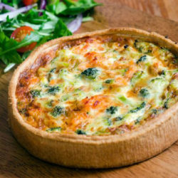 B'gan Broccoli Cheese Quiche