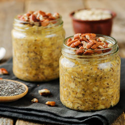 B'gan Pumpkin Spice Overnight Oats