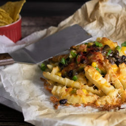 B'gan Crinkle Cut Loaded Mexican Cheese Fries