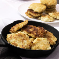 B'gan Parmesan Cauliflower Cakes