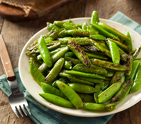 Crushed Garlic Parmesan Sugar Snap Peas - bganfoods.com