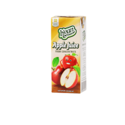 B'gan apple juice box drink 100% juice